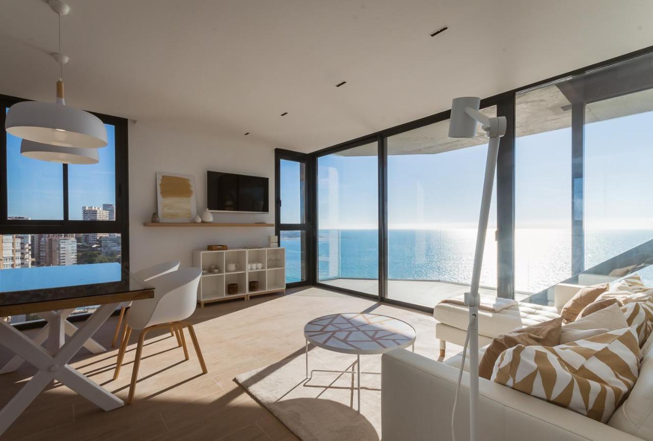 Modern Sea Front Jacuzzi Blue Sky Apartment Alicante Luaran gambar