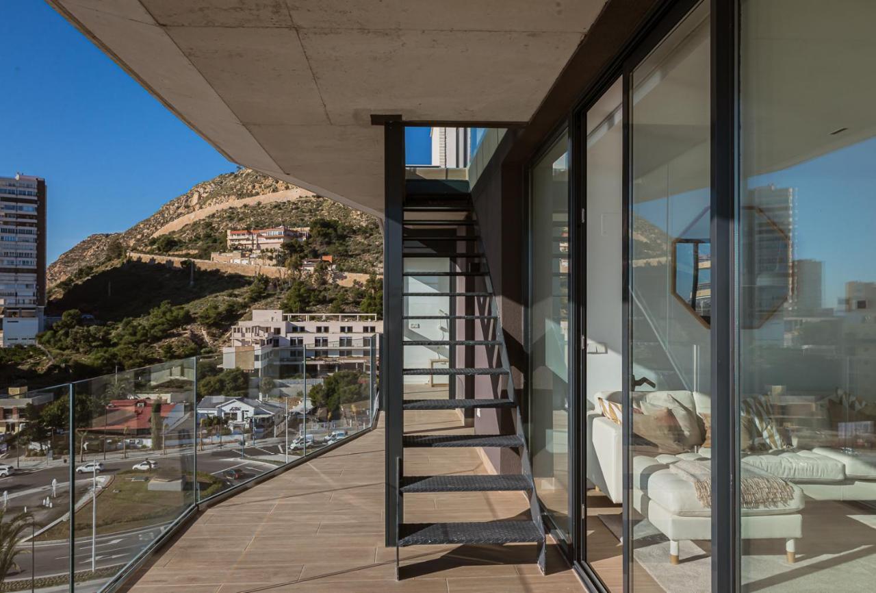 Modern Sea Front Jacuzzi Blue Sky Apartment Alicante Luaran gambar
