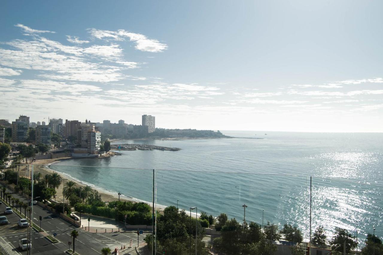 Modern Sea Front Jacuzzi Blue Sky Apartment Alicante Luaran gambar
