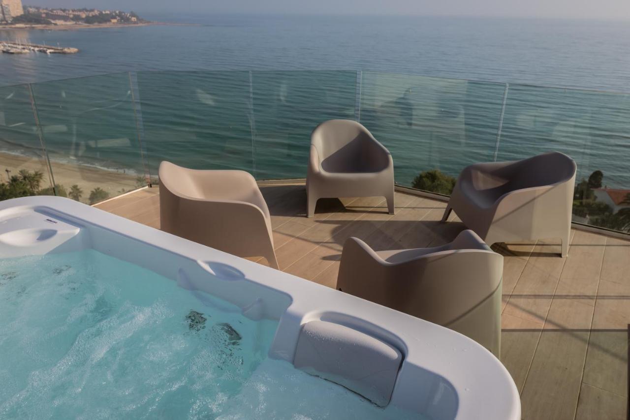 Modern Sea Front Jacuzzi Blue Sky Apartment Alicante Luaran gambar